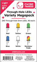 Through-hole LED Variety Megapack (240 LEDs)