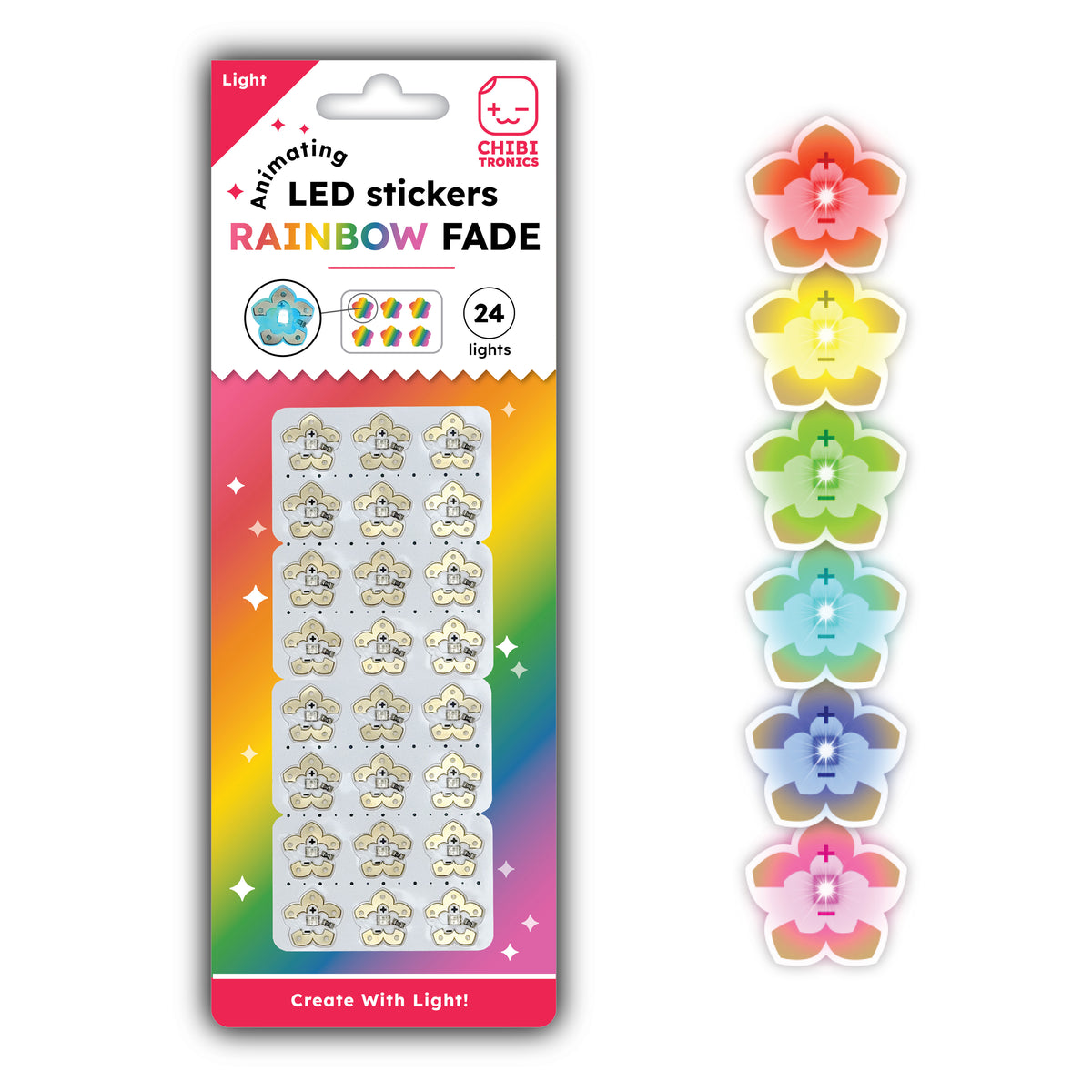 Animating Rainbow Fade LED Stickers – Chibitronics Inc.