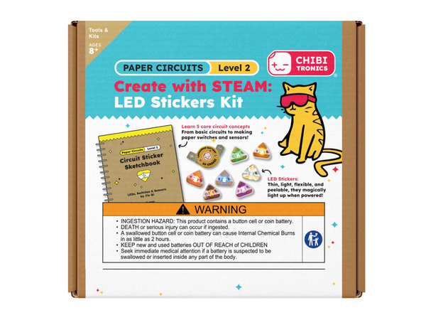 Create with STEAM: LED Circuit Sticker Kit - LEVEL 2