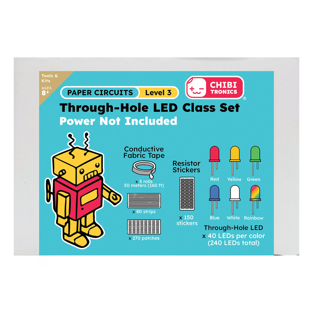 Through-Hole LED Class Set (Power NOT included) 40 students - Paper Ci ...