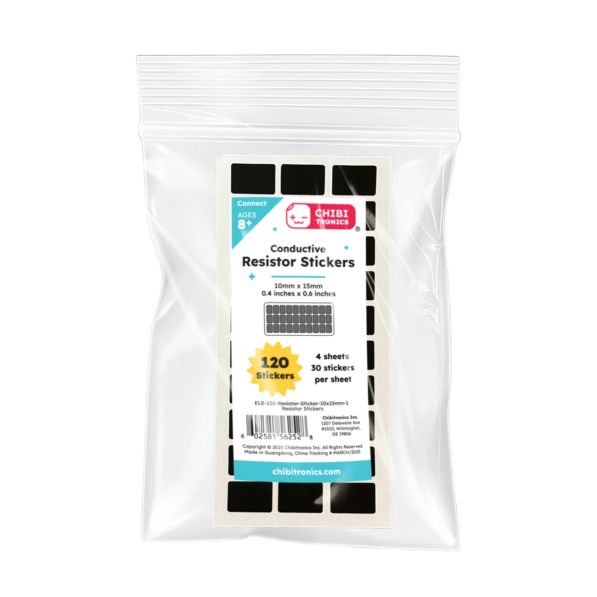 Conductive Resistor Stickers - Regular Pack (120 Stickers ...