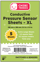 Preorder - Conductive Pressure Sensitive Sheets (XL Value Pack) - Conductive Plastic (Velostat/Linqstat) 5 XL Sheet Pack