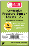 Preorder - Conductive Pressure Sensitive Sheets (XL Value Pack) - Conductive Plastic (Velostat/Linqstat) 5 XL Sheet Pack