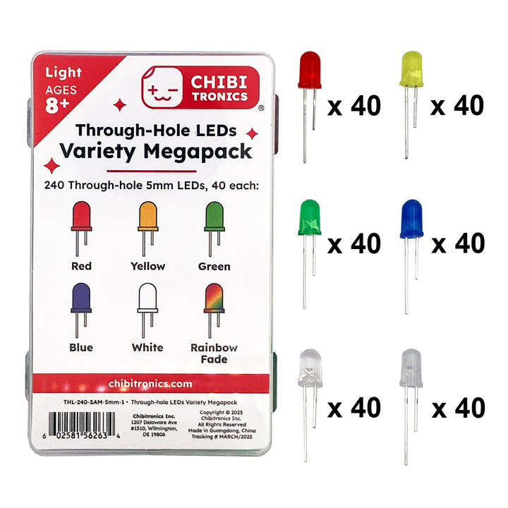 Through-Hole LEDs - Level 3 – Chibitronics Inc.