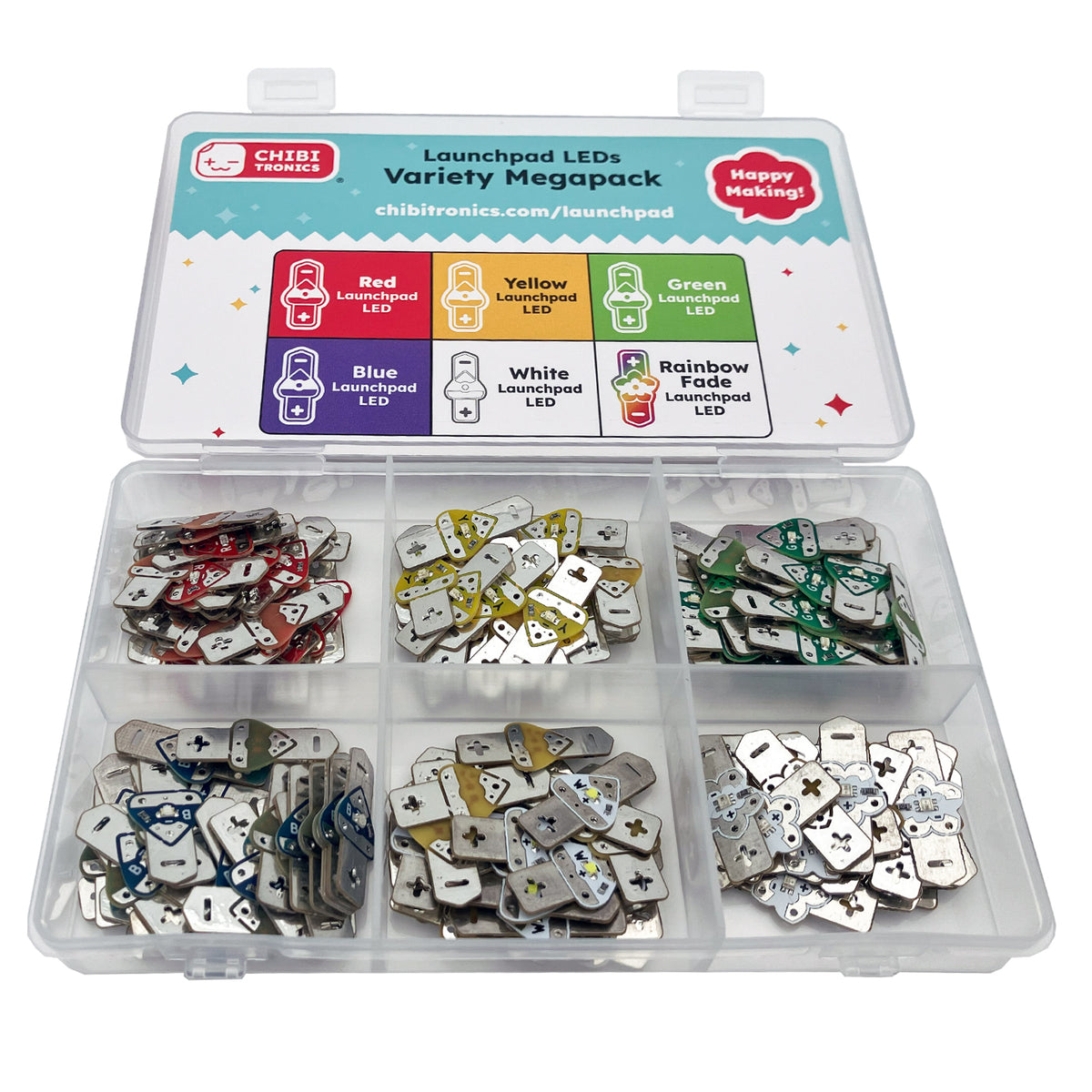 Launchpad LEDs Variety Pack (6 colors) - MegaPack (150 LEDs ...