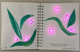 Circuit Sticker Sketchbook (2025 ed), 12-Pack - Paper Circuits LEVEL 2, LED Stickers & Launchpad Battery