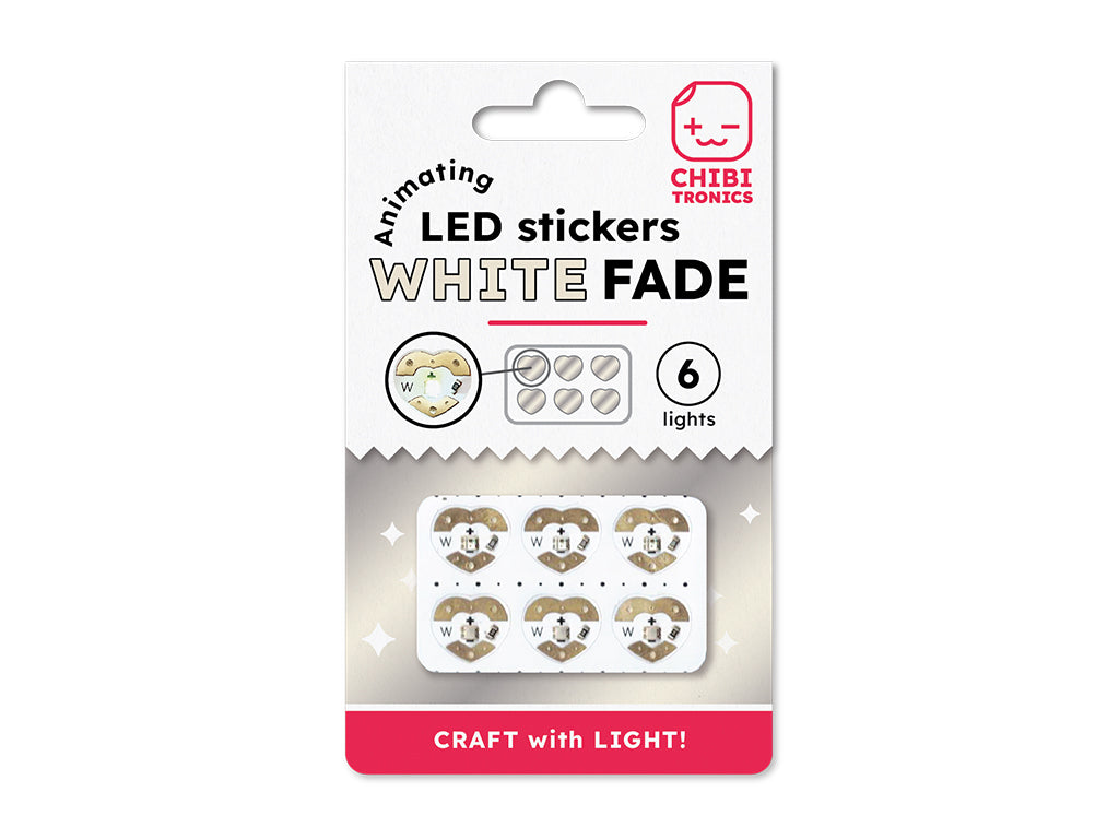 Animating White Fade LED Stickers 6 pack Animating White Fade LED Stickers 6 pack