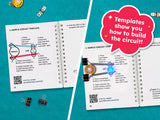 Launchpad Sketchbook (2025 ed) - Paper Circuits LEVEL 1, Launchpad LED & Launchpad Battery