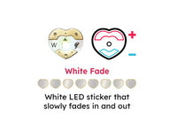 Animating White Fade LED Stickers 24 pack