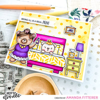 Heffy Doodle Bed Heads Stamp Set