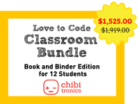 Book & Binder Edition - Love to Code Classroom Bundle - 12 students