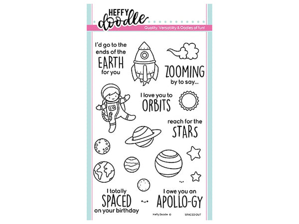 Heffy Doodle Spaced Out Stamp Set