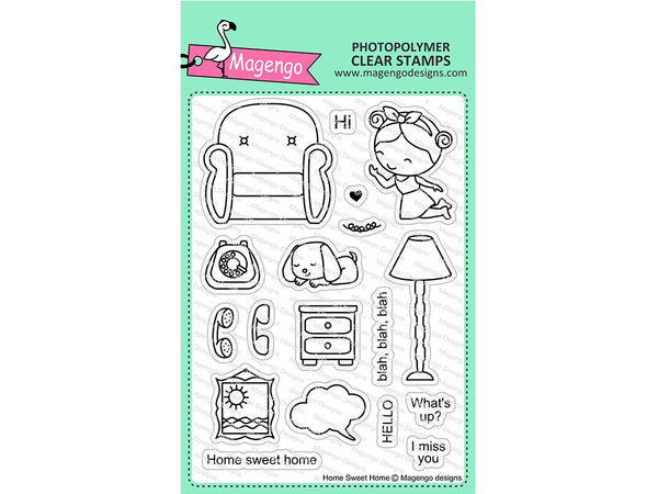 Magengo Designs Home Sweet Home Stamp Set