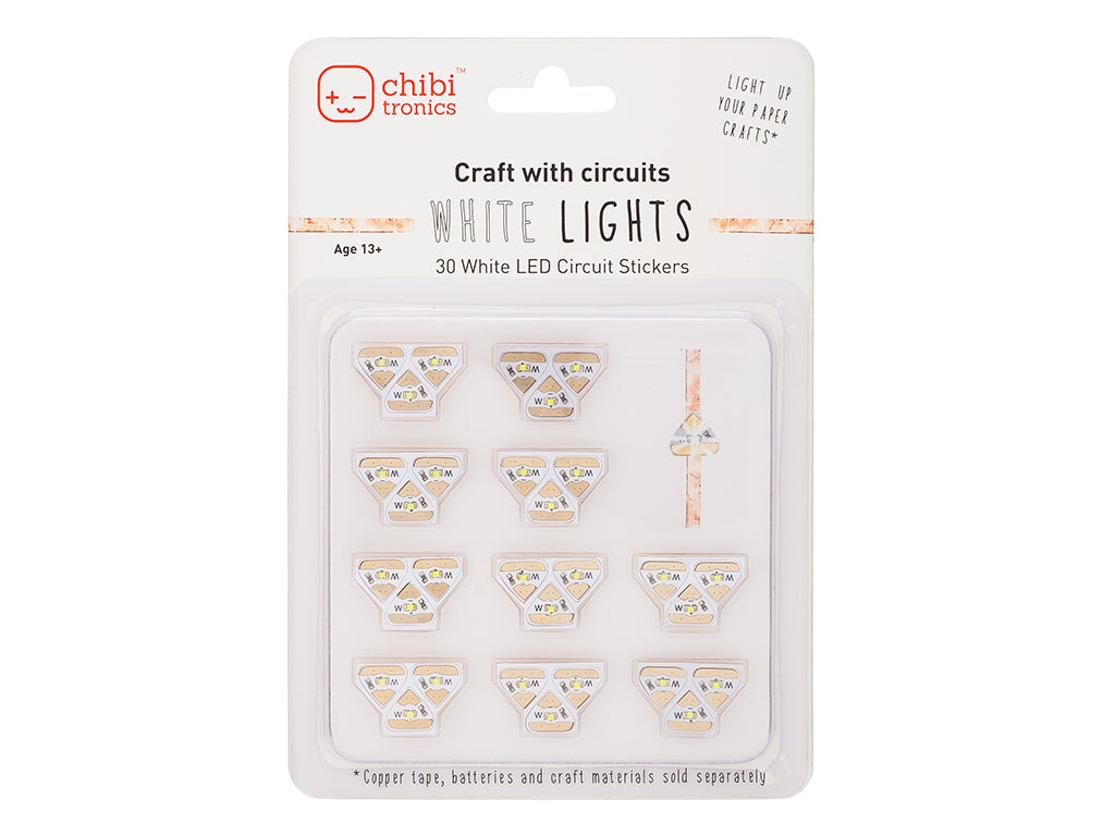 White MegaPack (30 LED stickers) – Chibitronics Inc.